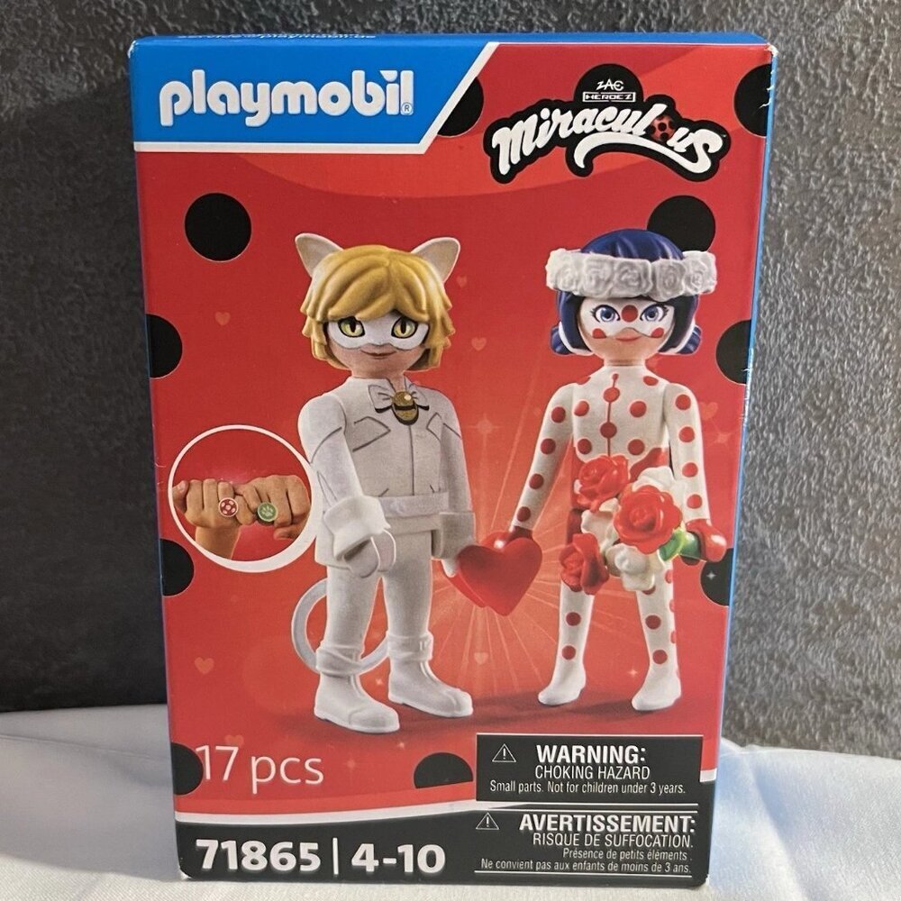 NEW Playmobil #71865 Miraculous: Ladybug & Cat Noir Wedding Dream